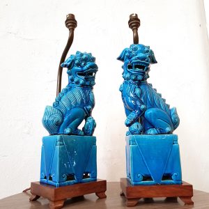 A Pair of Antique Foo Dogs c. 1910 - 1920