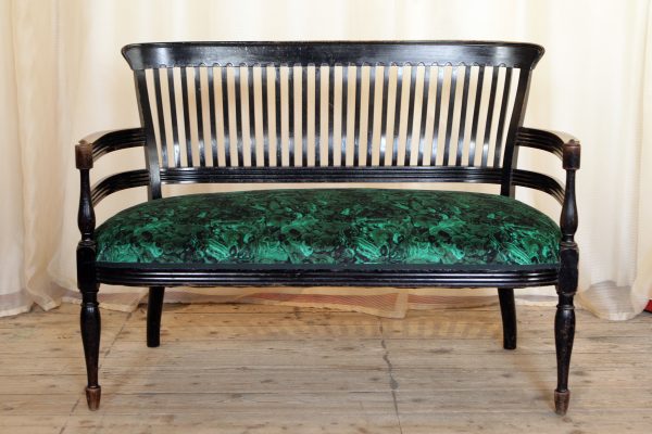 Aesthetic Movement Ebonised Parlour Sofa designed by E W Godwin