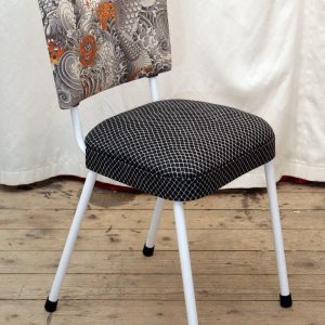1950’s Dining Chair Restored & Re-covered in Jean-Paul Gaultier Fabric