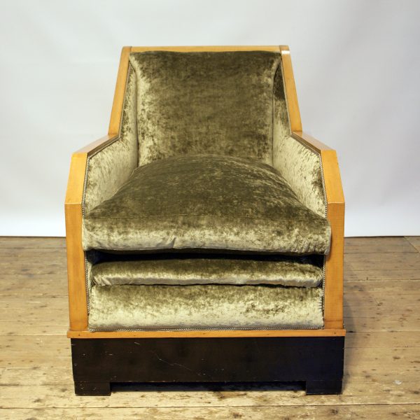 Art Deco Satinwood armchair