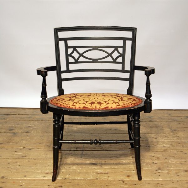 Aesthetic movement chair in Jacobean style