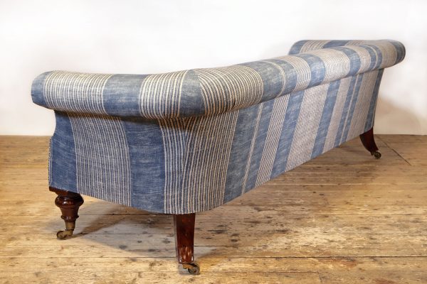 A Victorian Chesterfield Sofa with Robert Kime fabric and Cope and Collinson castors