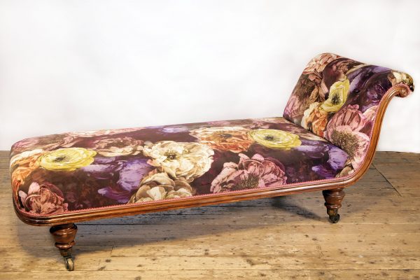 Victorian day bed in Designers Guild velvet