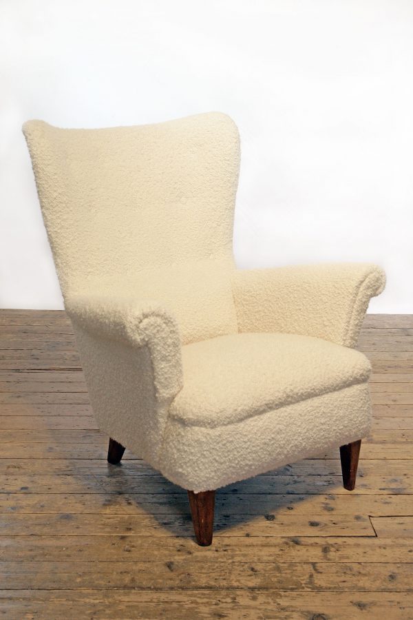 1950s wingback armchair