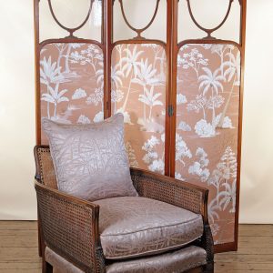 A refined Edwardian wooden panelled and glass screen