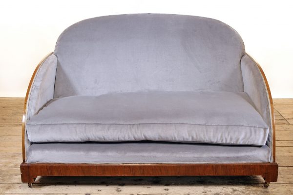Antique Art Deco Sofa Fully Restored and Reupholstered