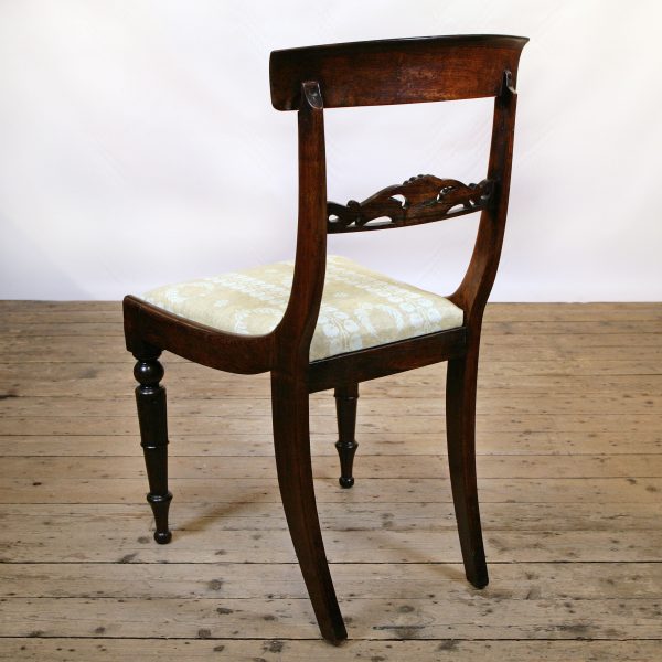 A Sophisticated Rosewood Occasional Chair in Inchyra Linen