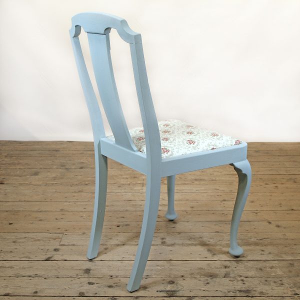 A Set of Four Painted Dining Chairs in Inchyra Linen