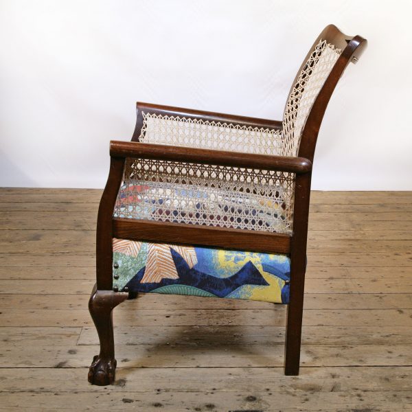 A delightful armchair c. 1930-1940 in fabric from Lelievre Paris.