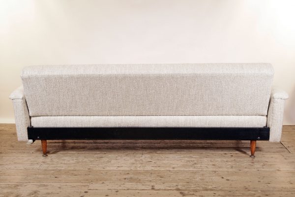 Greaves & Thomas ‘Put-u-up’ Sofa Bed, 1960s, fully restored and reupholstered in fabric by Métaphores, Paris
