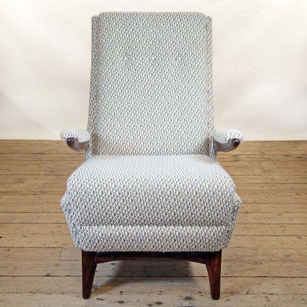 Greaves & Thomas mid century armchair in Pierre Frey Paris fabric