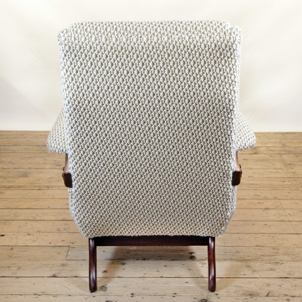 Greaves & Thomas mid century armchair in Pierre Frey Paris fabric