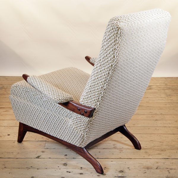 Greaves & Thomas mid century armchair in Pierre Frey Paris fabric