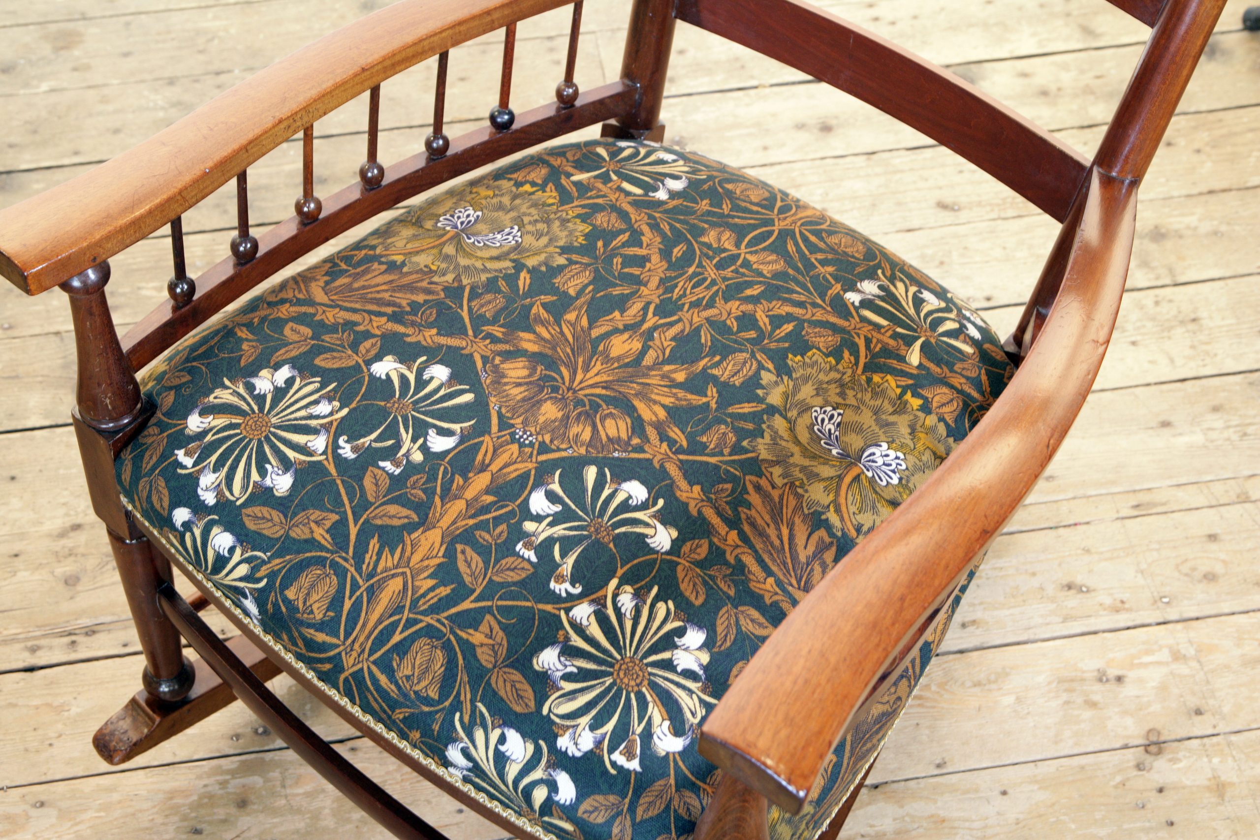 Arts and Crafts Rocking Chair By William Birch for Liberty and Company